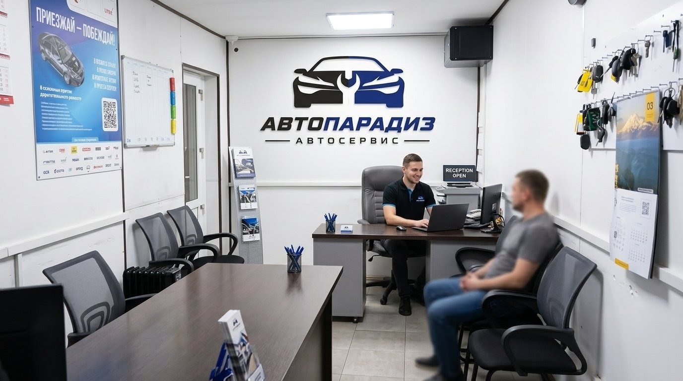 Приемная автосервиса АвтоПарадиз